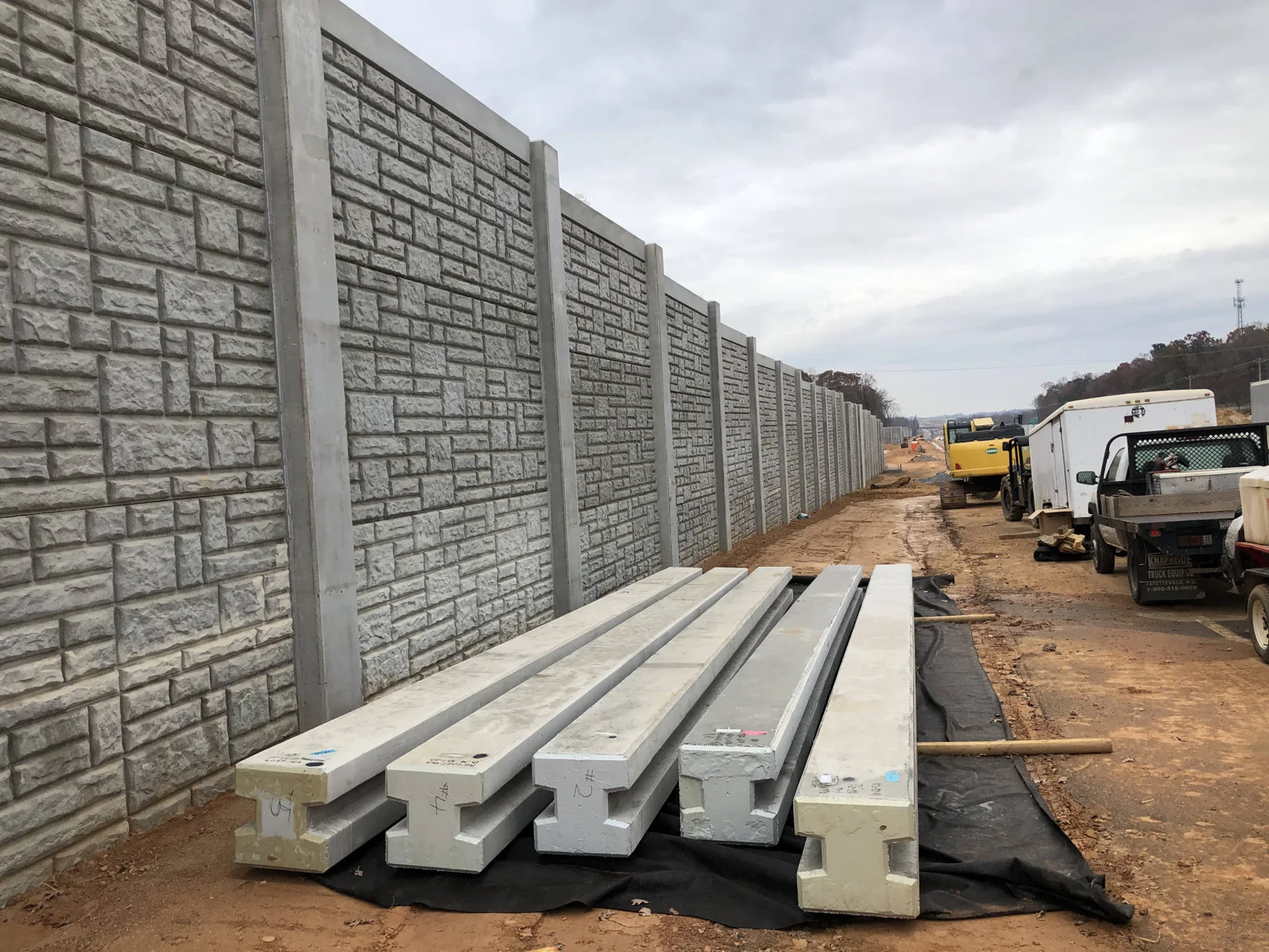 Sound Wall Construction by R.E. Burns & Sons